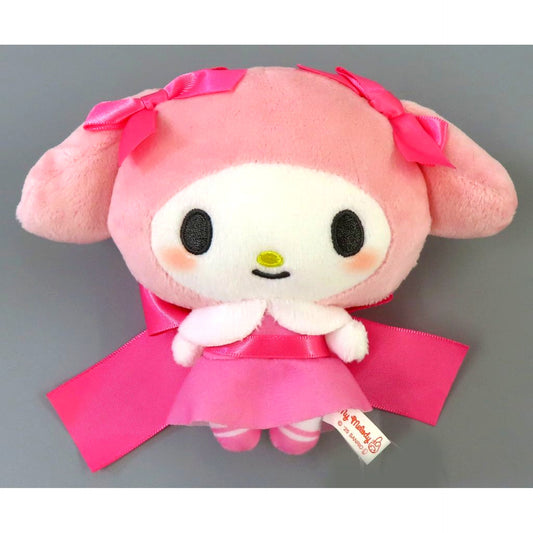 My Melody C Pink My Melody Kuromi Ribbon DE Musubo! Plush [USED]