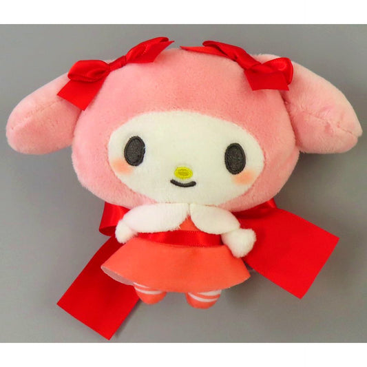 My Melody D Red My Melody Kuromi Ribbon DE Musubo! Plush [USED]