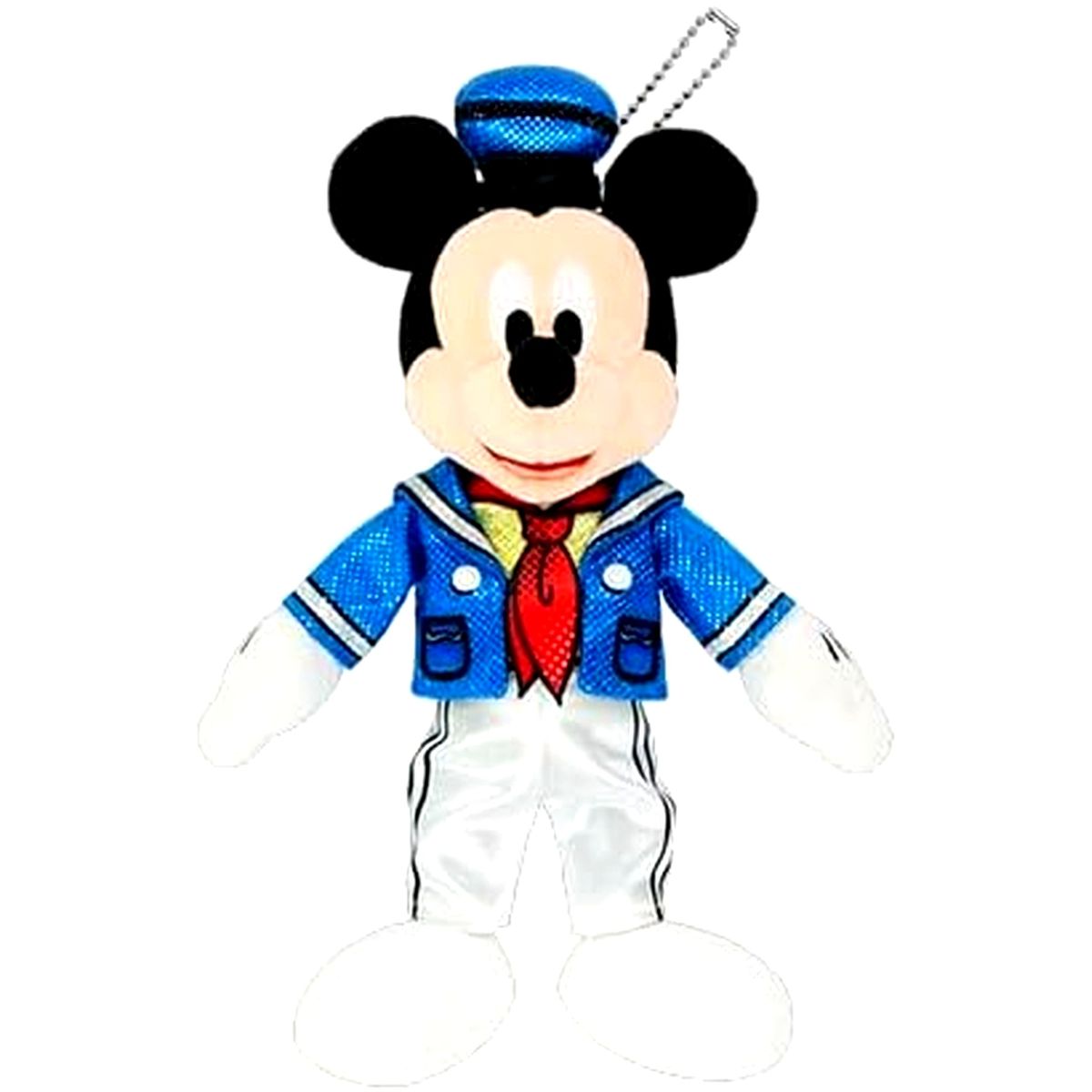 Mickey Mouse Plush Badge Disney Pal-Palooza Donald's Quacky Duck! Duck! Duck City! Tokyo Disneyland Limited [USED]
