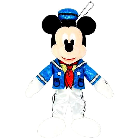 Mickey Mouse Plush Badge Disney Pal-Palooza Donald's Quacky Duck! Duck! Duck City! Tokyo Disneyland Limited [USED]