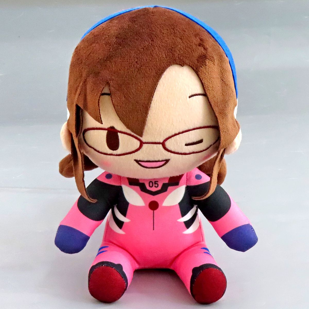 Mari Makinami Illustrious Evangelion Fuwapuchi Medium Plush Wink [USED]