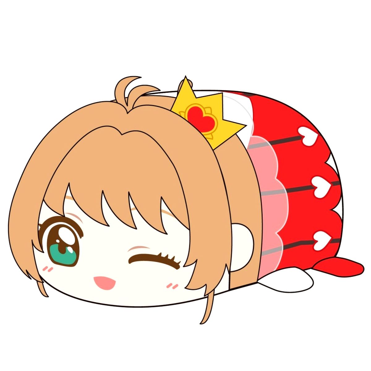 Sakura Kinomoto Rocket Beat Cardcaptor Sakura: Clear Card Potekoro Mascot M Size Plush [USED]