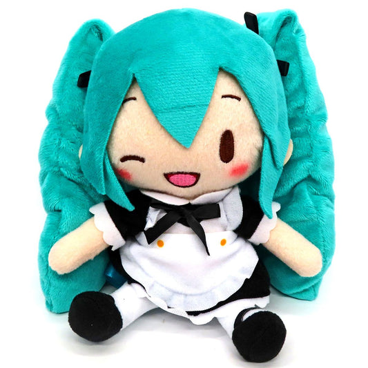 Hatsune Miku Character Vocal Series 01: Hatsune Miku Fuwapuchi Mini Plush Maid Ver. [USED]
