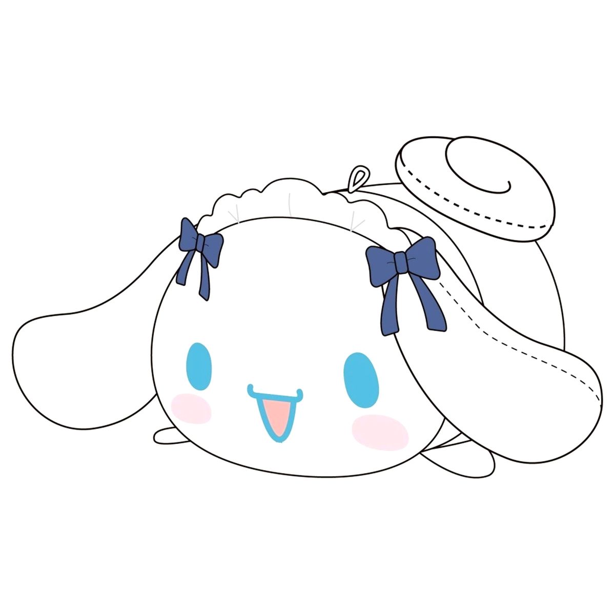 Cinnamoroll Sanrio Characters Potekoro Mascot M Size 3 Plush Lolita Outfit [USED]