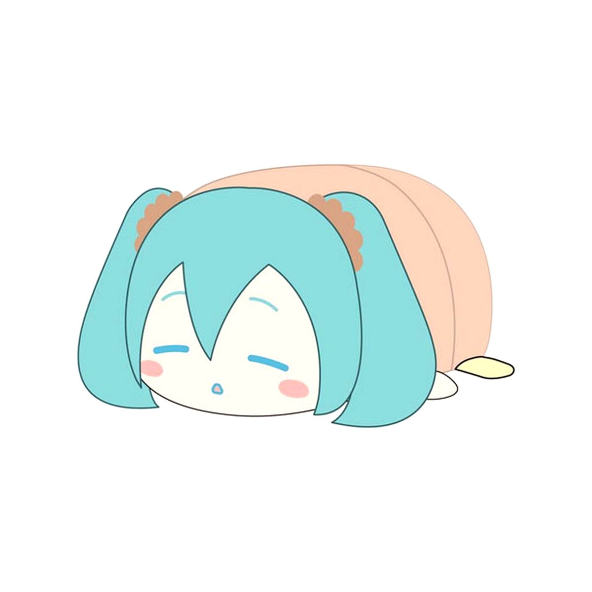 Hatsune Miku Hatsune Miku X Cinnamoroll Potekoro Mascot Big 3 Plush Good Night [USED]