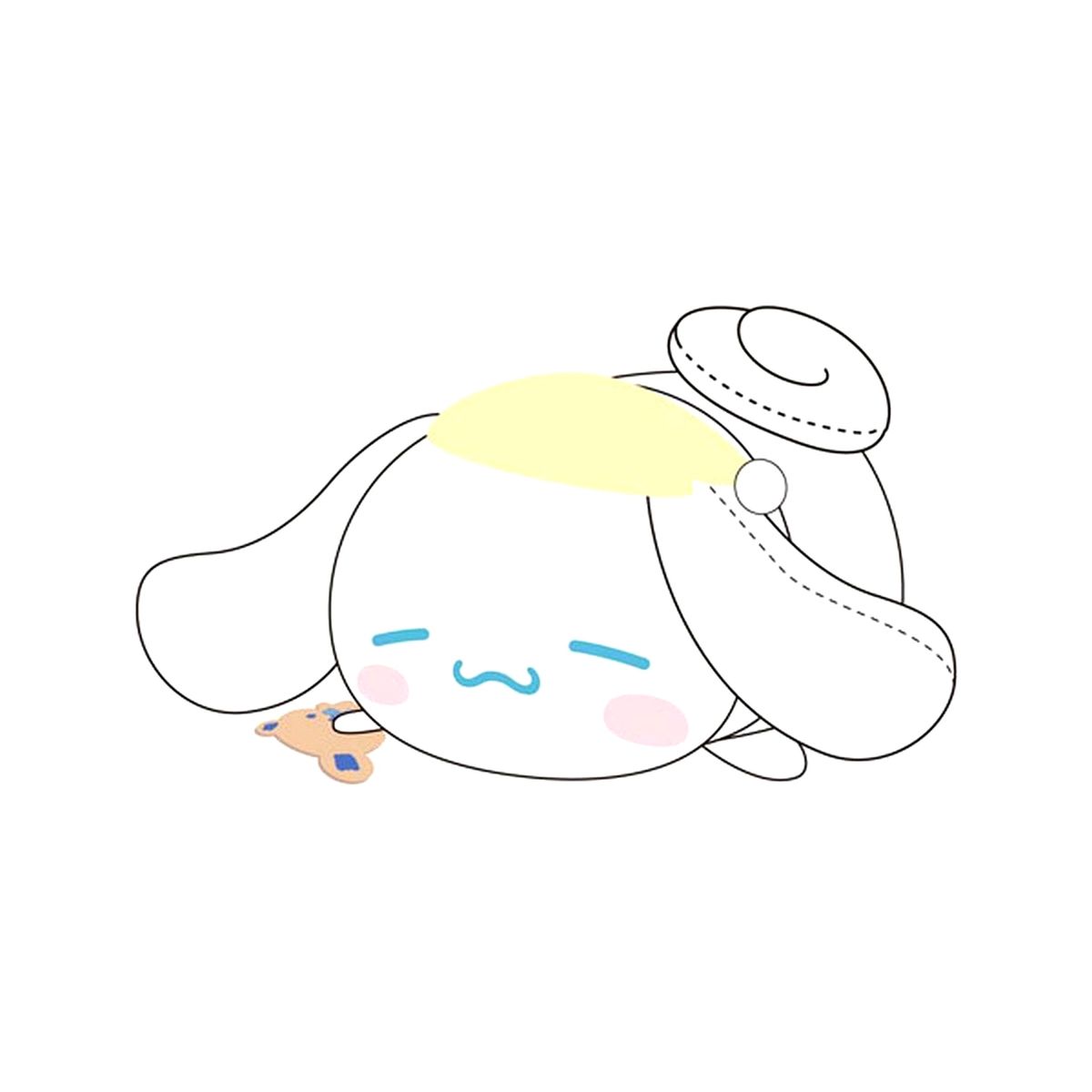 Cinnamoroll Hatsune Miku X Cinnamoroll Potekoro Mascot Big 3 Plush Good Night Ver. [USED]