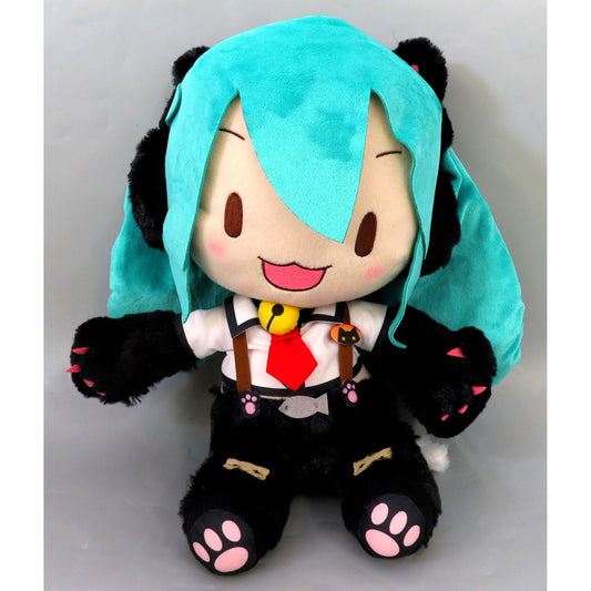 Hatsune Miku Project Diva Arcade Future Tone Fuwapuchi Cat Plush LL [USED]