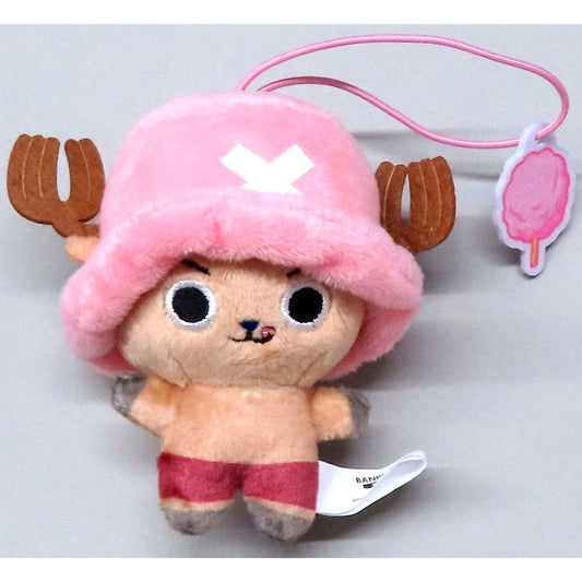 Tony Tony Chopper One Piece B Cotton Candy Plush with Strap Pink Hat Ver. [USED]