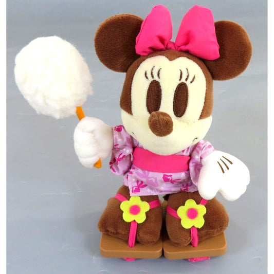 Minnie Mouse Mickey & Friends Chibi-zu Cute Size Yukata Plush [USED]