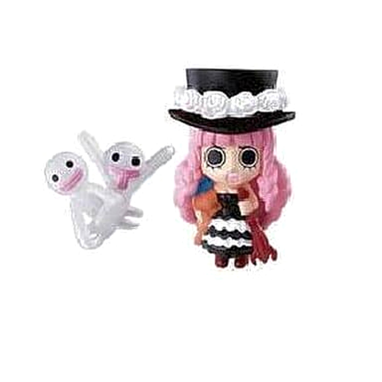 One Piece Perona Horo Horo Ghost W Mascot Keychain 2 Keychains [USED]