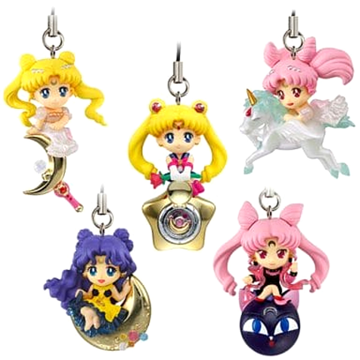 Sailor Moon Sailor Moon & Others Twinkle Dolly 3 All 5 Types Set Keychains [USED]