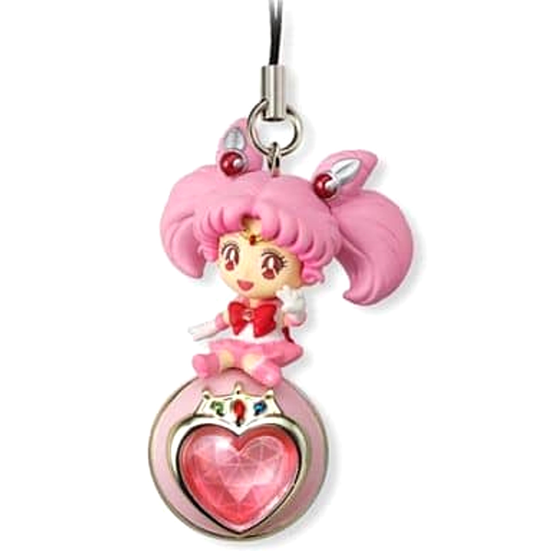 Sailor Moon Sailor Chibi Moon Prism Heart Compact 2 Twinkle Dolly 2 Keychains [USED]