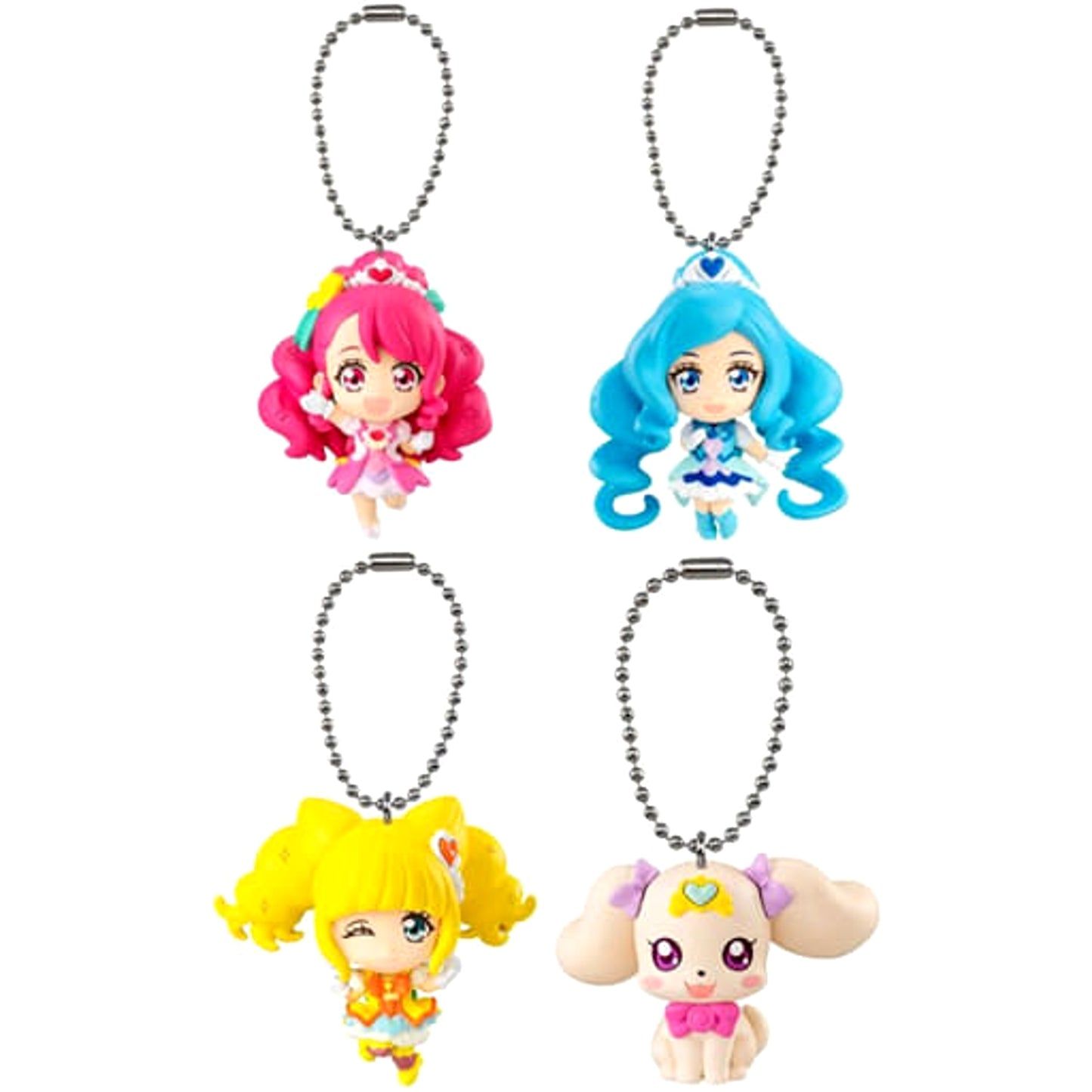 Healin' Good Precure Cure Grace & Others Mascot All 4 Types Set Keychains [USED]