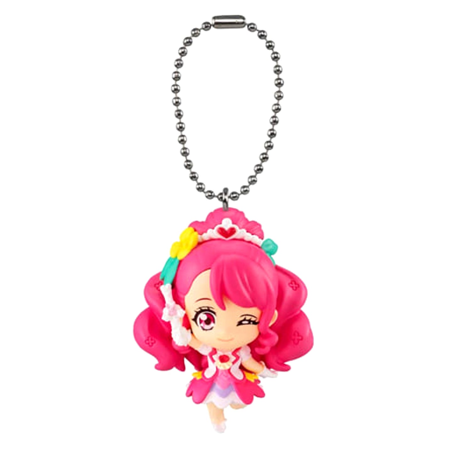 Healin' Good Precure Cure Grace Healing Stick Ver. 5 Mascot 2 Keychains [USED]