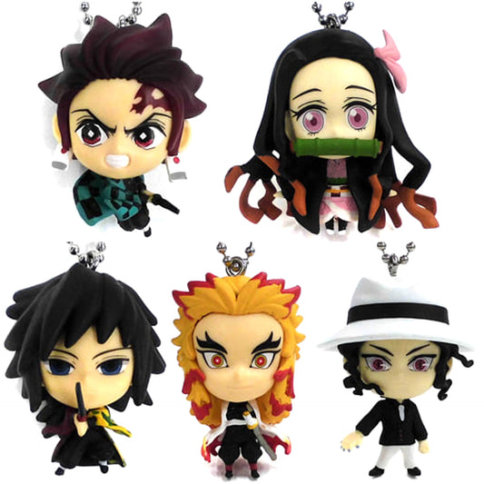 Set of 5 Demon Slayer Deformed Mascot [USED]