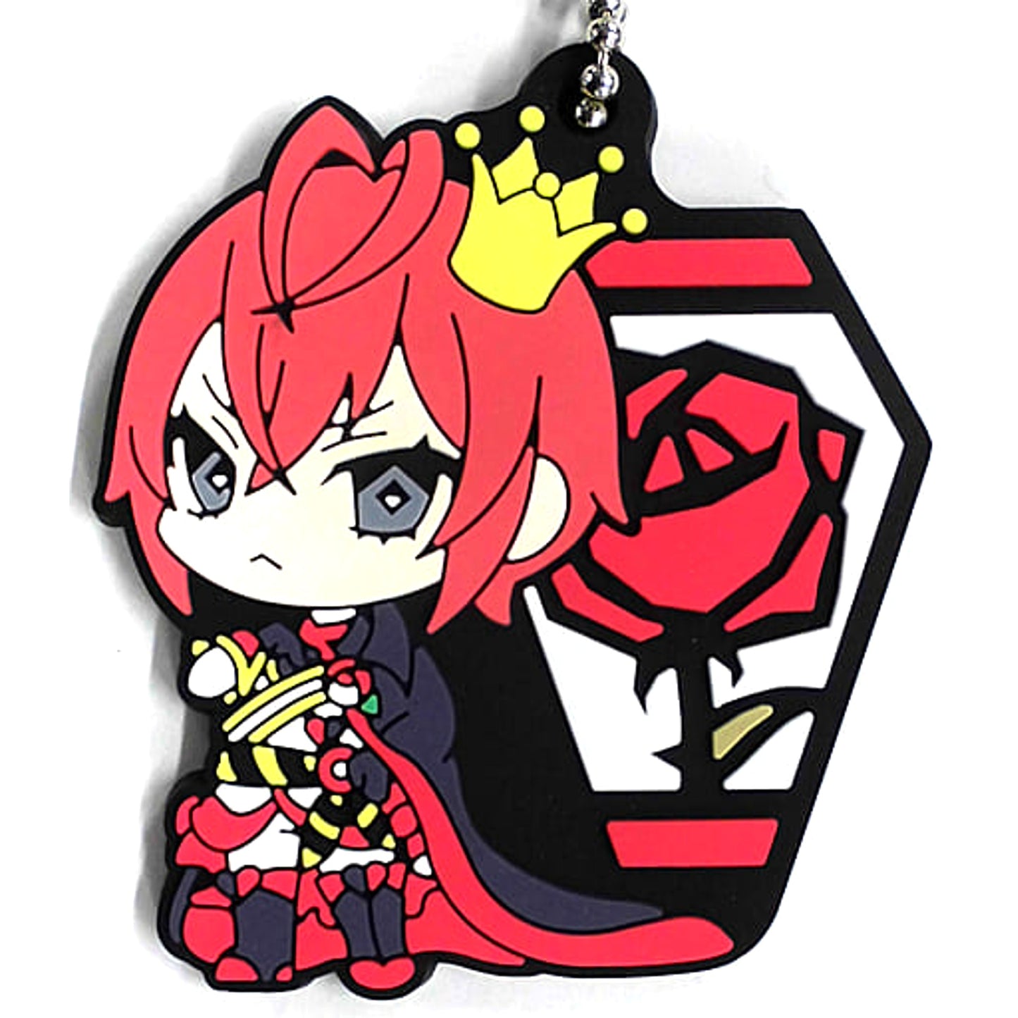 Disney: Twisted-Wonderland Riddle Rosehearts Rubber Mascot Vol.1 Keychains [USED]