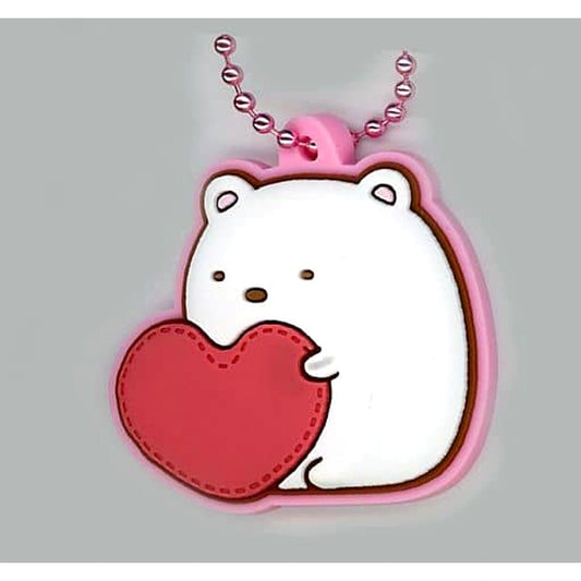 Shirokuma Heart 1 Sumikko Gurashi Pukkuri Rubber Mascot Gummy [USED]