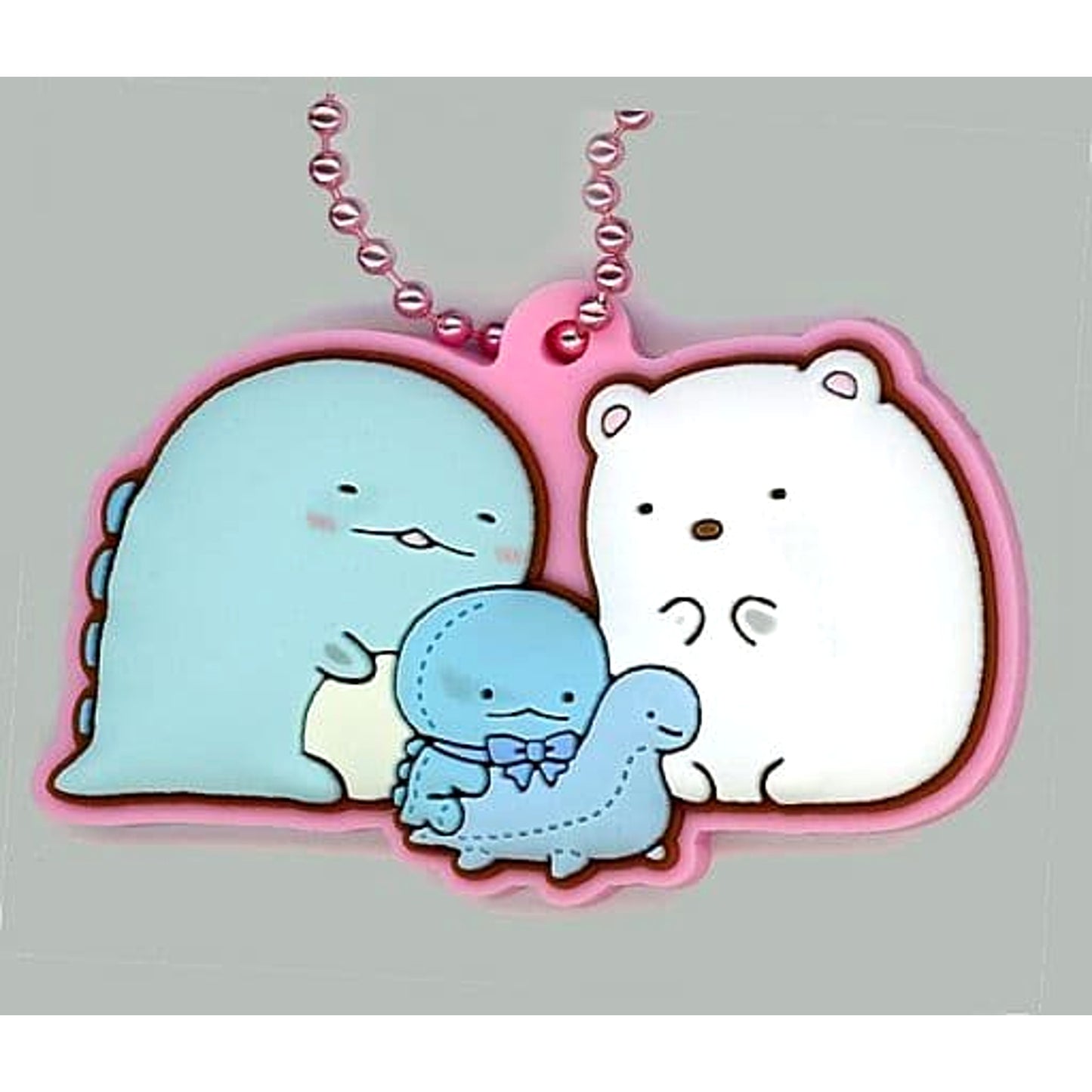 Sumikko Gurashi Shirokuma Tokage 14 Pukkuri Rubber Mascot Gummy Keychains [USED]