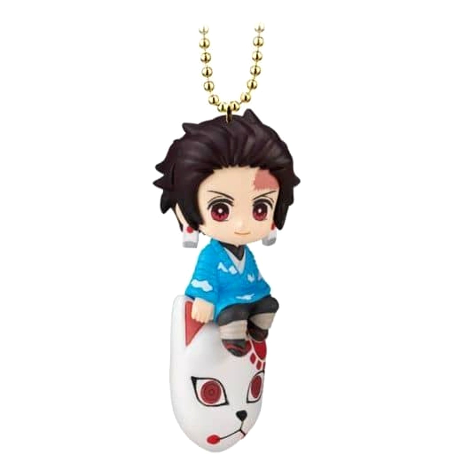 Demon Slayer: Kimetsu no Yaiba Tanjiro Kamado 1 Twinkle Dolly 3 Keychains [USED]