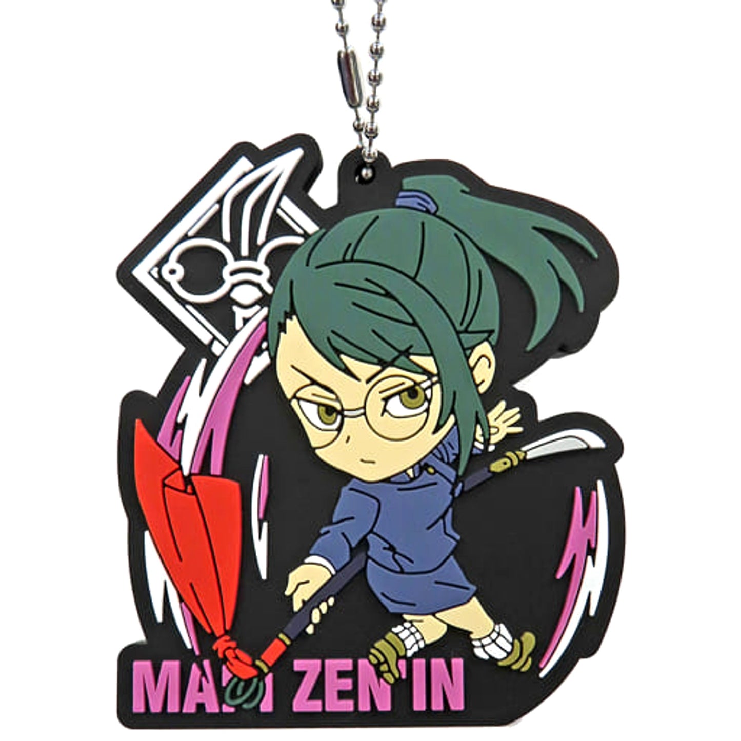 Maki Zenin 3 Jujutsu Kaisen 0 Rubberiation Keychain [USED]