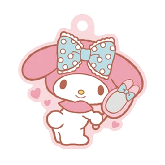 Sanrio Characters My Melody 2 Pukkuri Rubber Mascot Gummy 2 Keychains [USED]