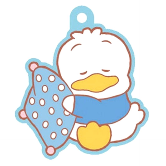 Sanrio Characters Ahiru no Pekkle 12 Pukkuri Rubber Mascot Gummy 2 Keychains [USED]