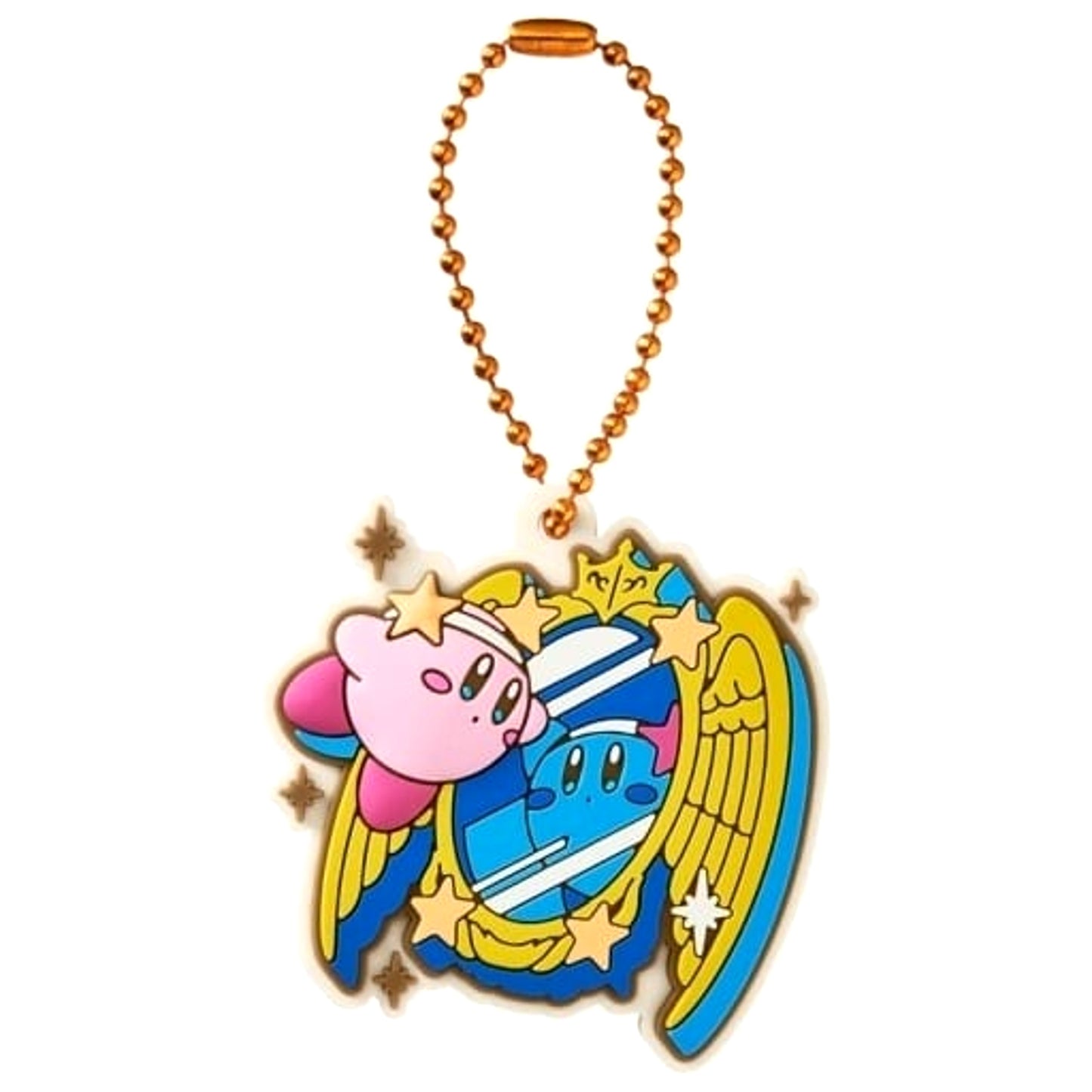 Kirby Gemini 3 Horoscope Collection Pukkuri Rubber Mascot Gummy Keychains [USED]