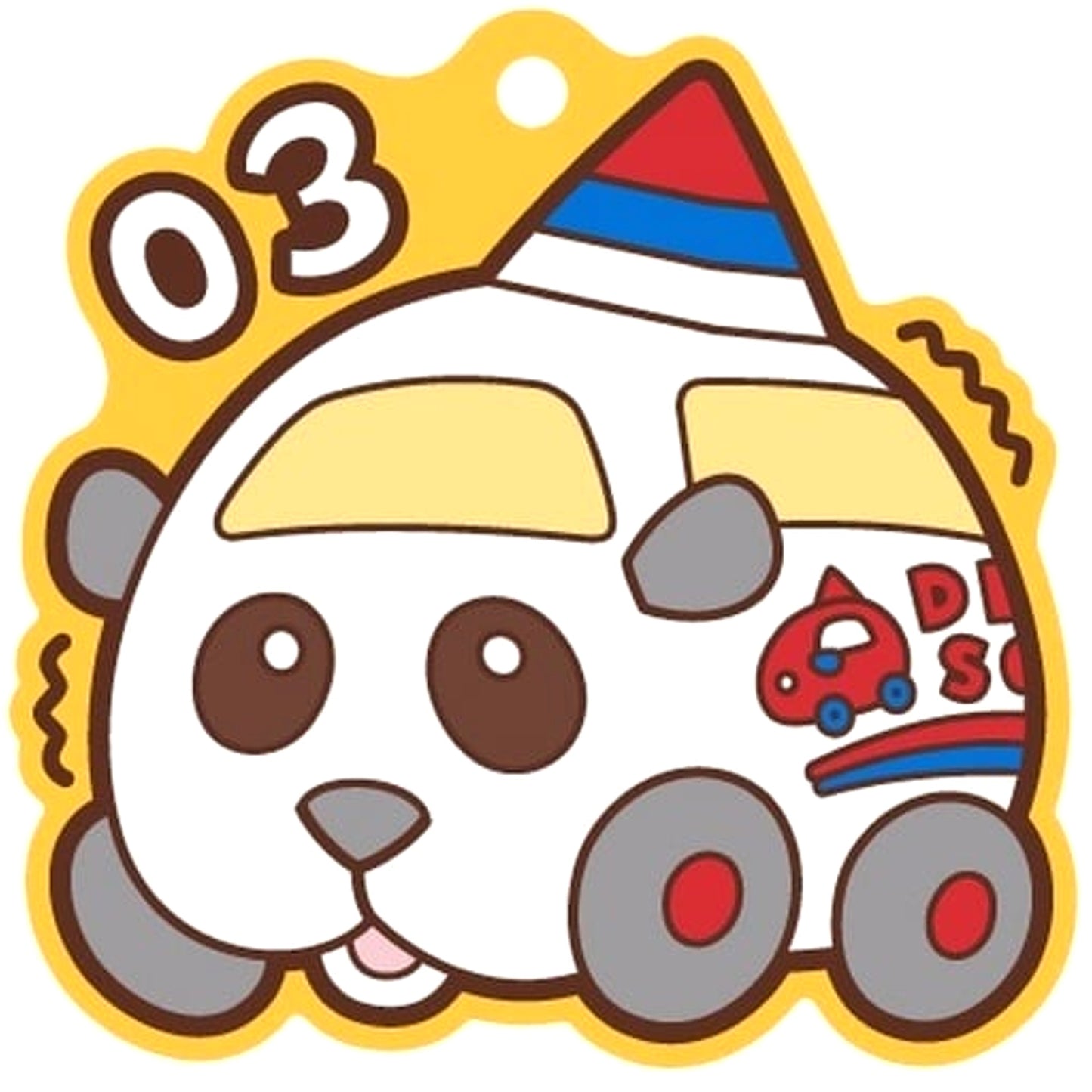 Pui Pui Molcar Mii Pukkuri Rubber Mascot Gummy 2 Keychains [USED]
