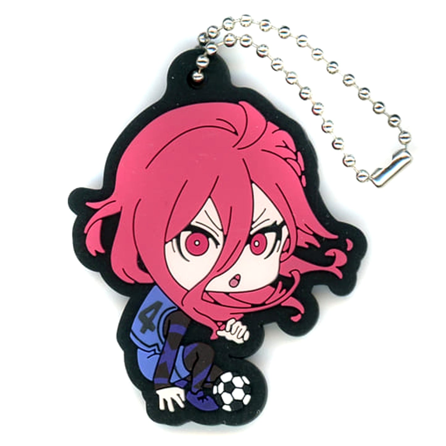 Blue Lock Hyoma Chigiri Rubber Mascot Keychains [USED]