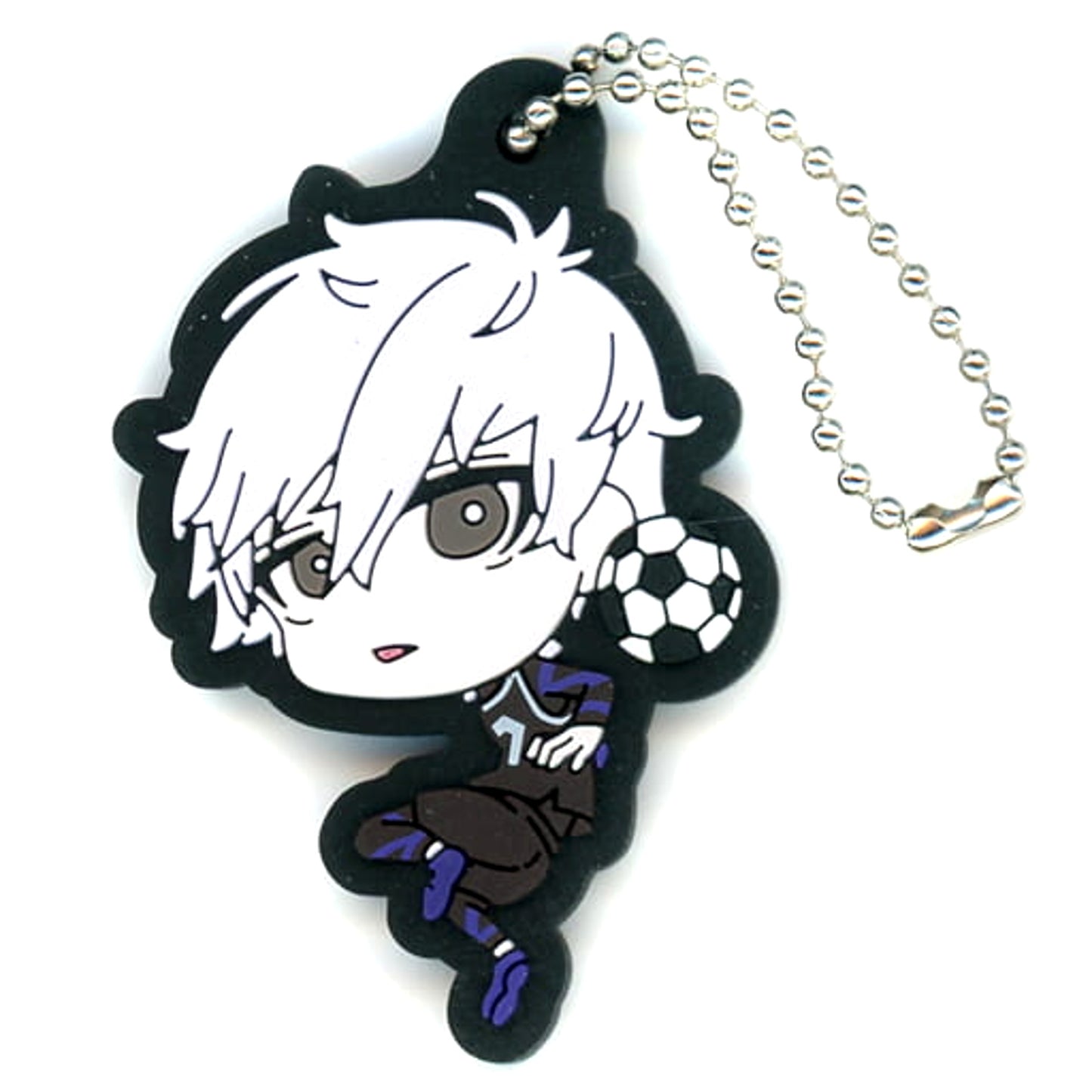 Blue Lock Seishiro Nagi Rubber Mascot Keychains [USED]