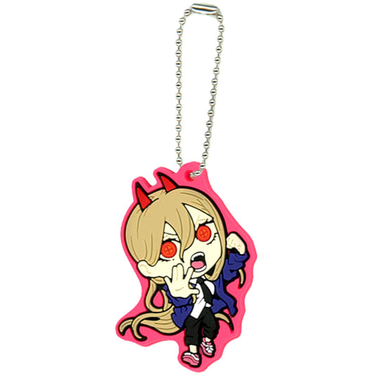 Chainsaw Man Power Rubber Mascot Keychains [USED]