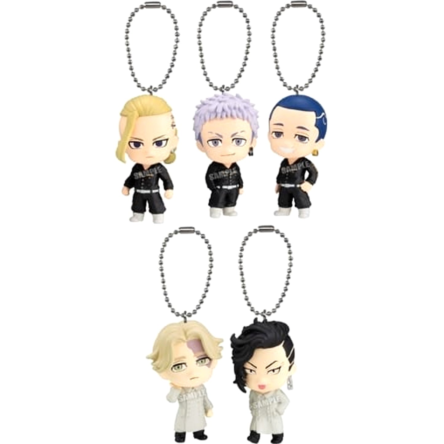 Tokyo Revengers Ken Ryuguji & Others Mascot 2 All 5 Types Set Keychains [USED]