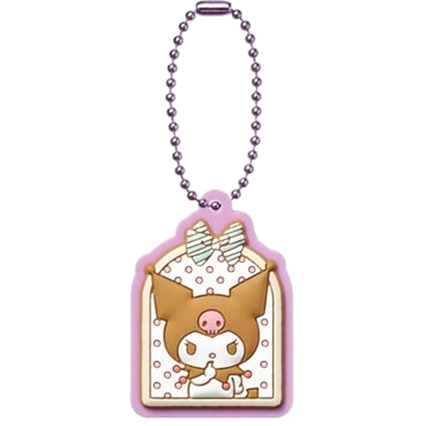 Kuromi 4 Sanrio Characters Pukkuri Rubber Mascot Gummy 3 [USED]