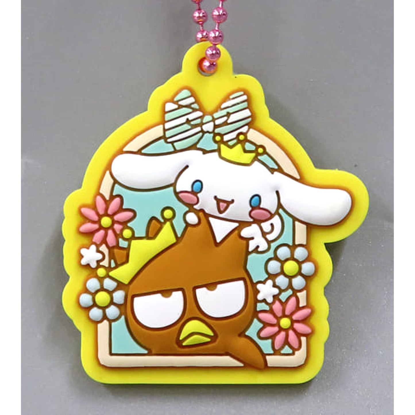 Sanrio Characters Cinnamoroll & Others Secret Pukkuri Rubber Mascot Gummy 3 Keychains [USED]