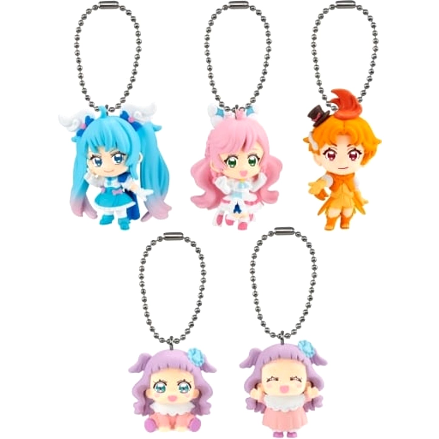 Cure Sky & Others Soaring Sky! Pretty Cure All 5 Types Set Mascot [USED]