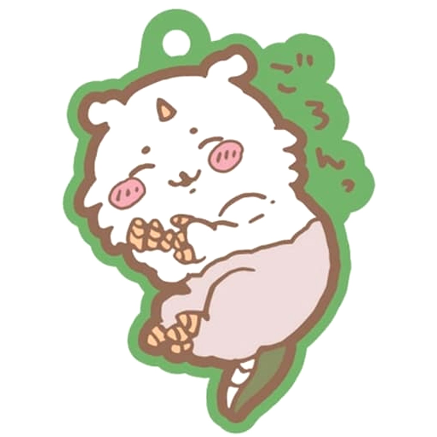Chiikawa: Nanka Chiisakute Kawaii Yatsu Anoko Pukkuri Rubber Mascot Gummy 2 Keychains [USED]