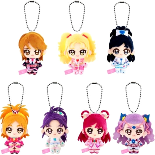 Cure Black & Others Pretty Cure All 7 Types Set Fuwakyun Mascot [USED]