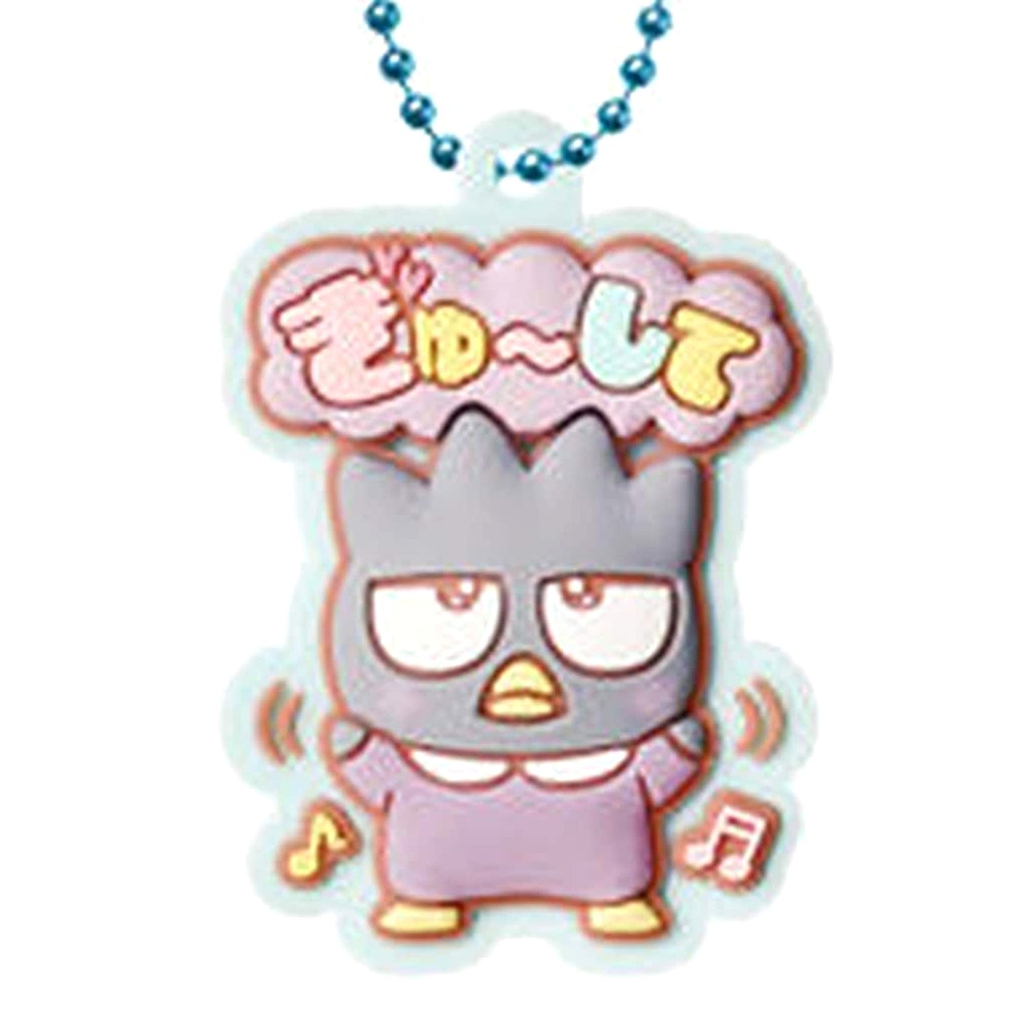 Sanrio Characters Bad Badtz-Maru 8 Pukkuri Rubber Mascot Gummy 4 Keychains [USED]