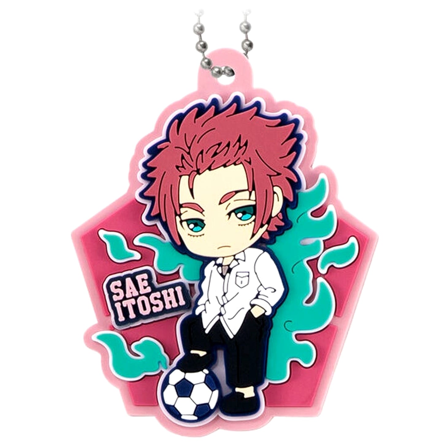 Blue Lock Sae Itoshi 10 Pop Rubber Keychains [USED]