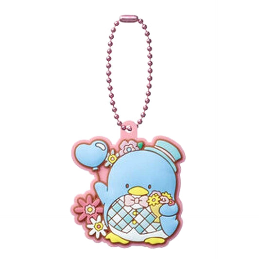 Sanrio Characters Tuxedo Sam Pukkuri Rubber Mascot Gummy 5 Keychains [USED]