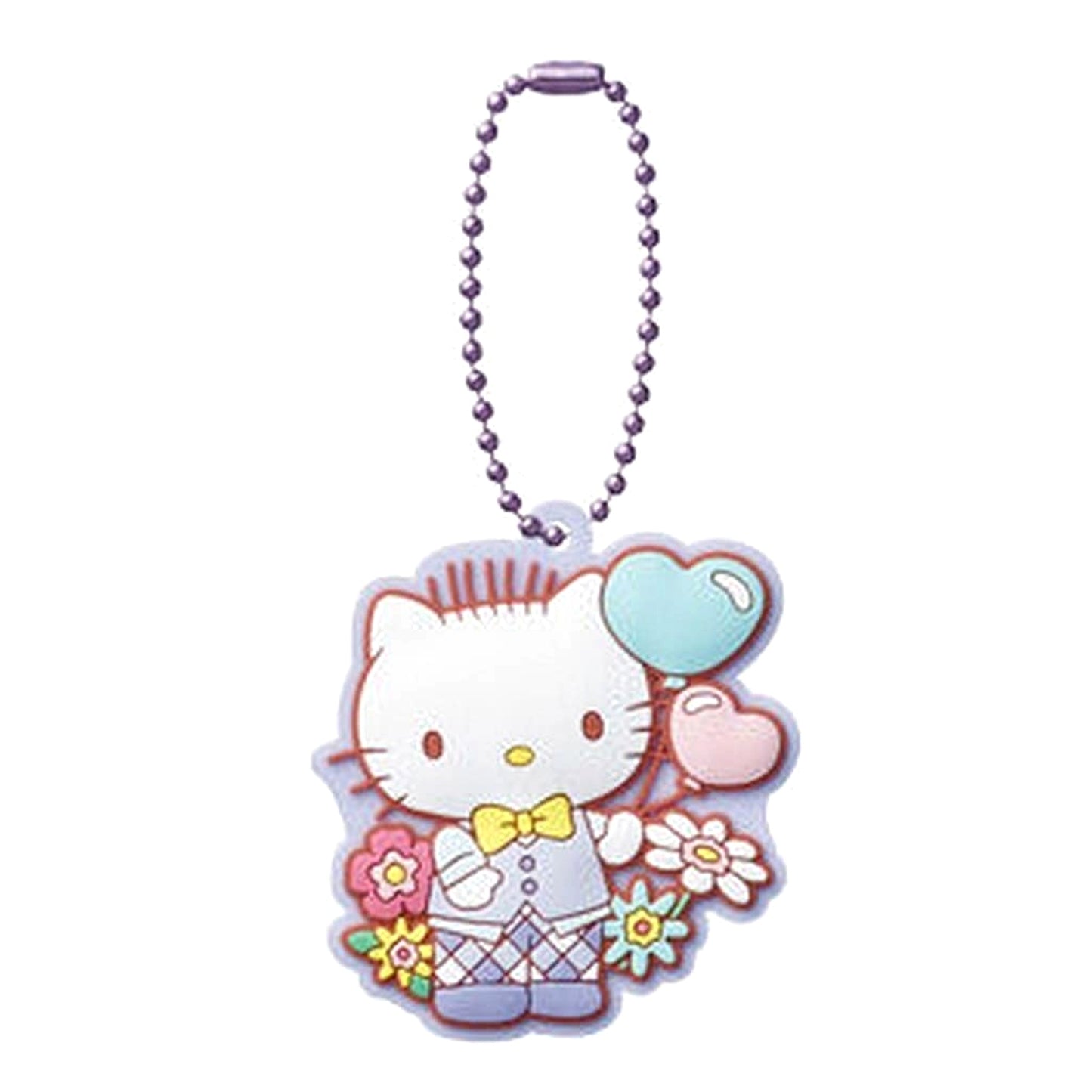 Sanrio Characters Dear Daniel Pukkuri Rubber Mascot Gummy 5 Keychains [USED]