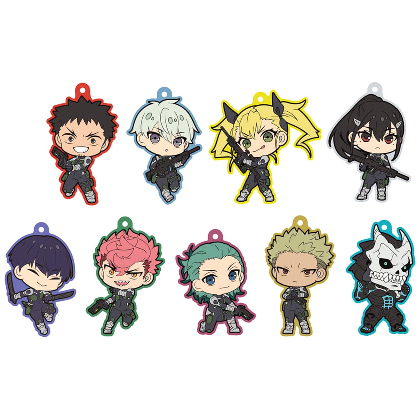 Kafka Hibino & Others Kaiju No. 8 All 9 Types Set Rubber Mascot [USED]