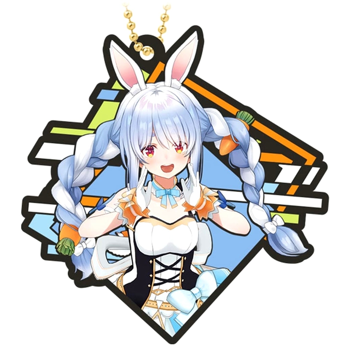 VTuber Hololive Usada Pekora Rubbermas Art Gummies Keychains [USED]