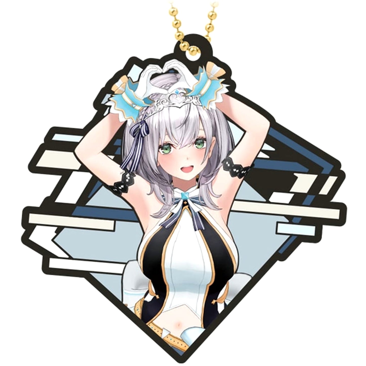 VTuber Hololive Shirogane Noel Rubbermas Art Gummies Keychains [USED]