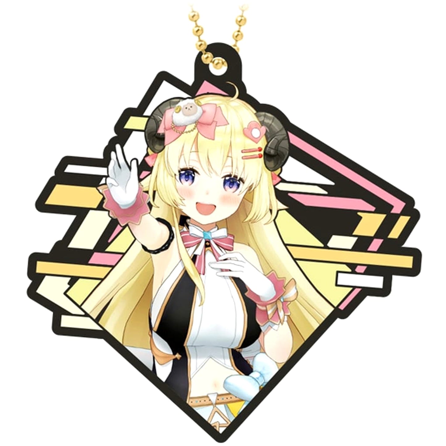VTuber Hololive Tsunomaki Watame Rubbermas Art Gummies Keychains [USED]