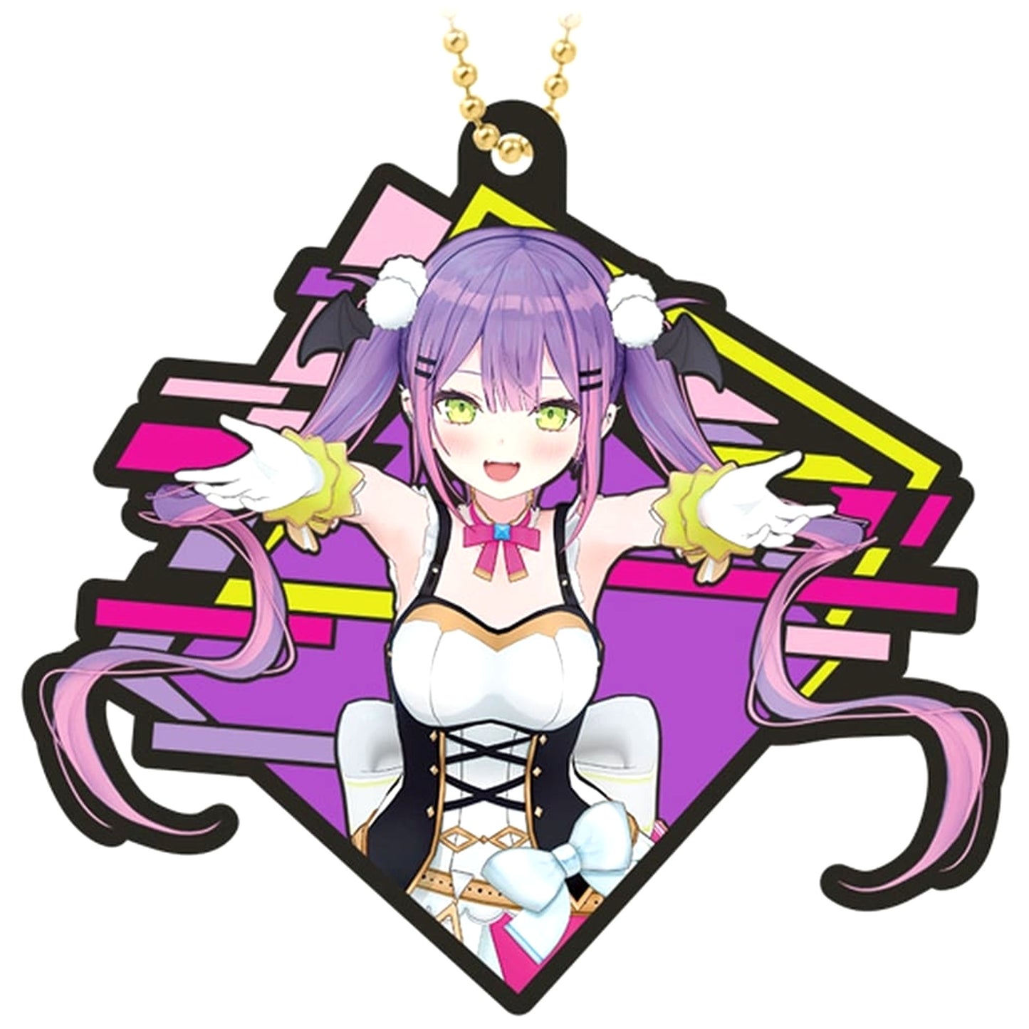 VTuber Hololive Tokoyami Towa Rubbermas Art Gummies Keychains [USED]