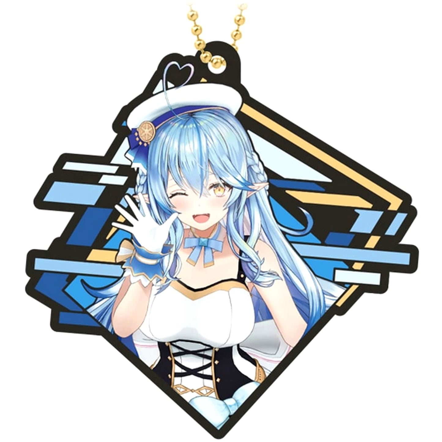 VTuber Hololive Yukihana Lamy Rubbermas Art Gummies Keychains [USED]