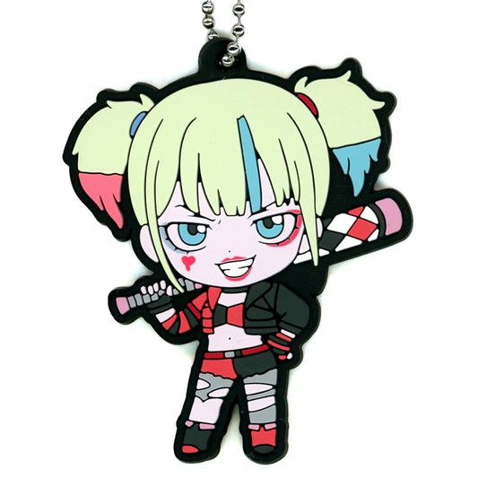 Suicide Squad Isekai Harley Quinn Rubber Mascot Keychains [USED]