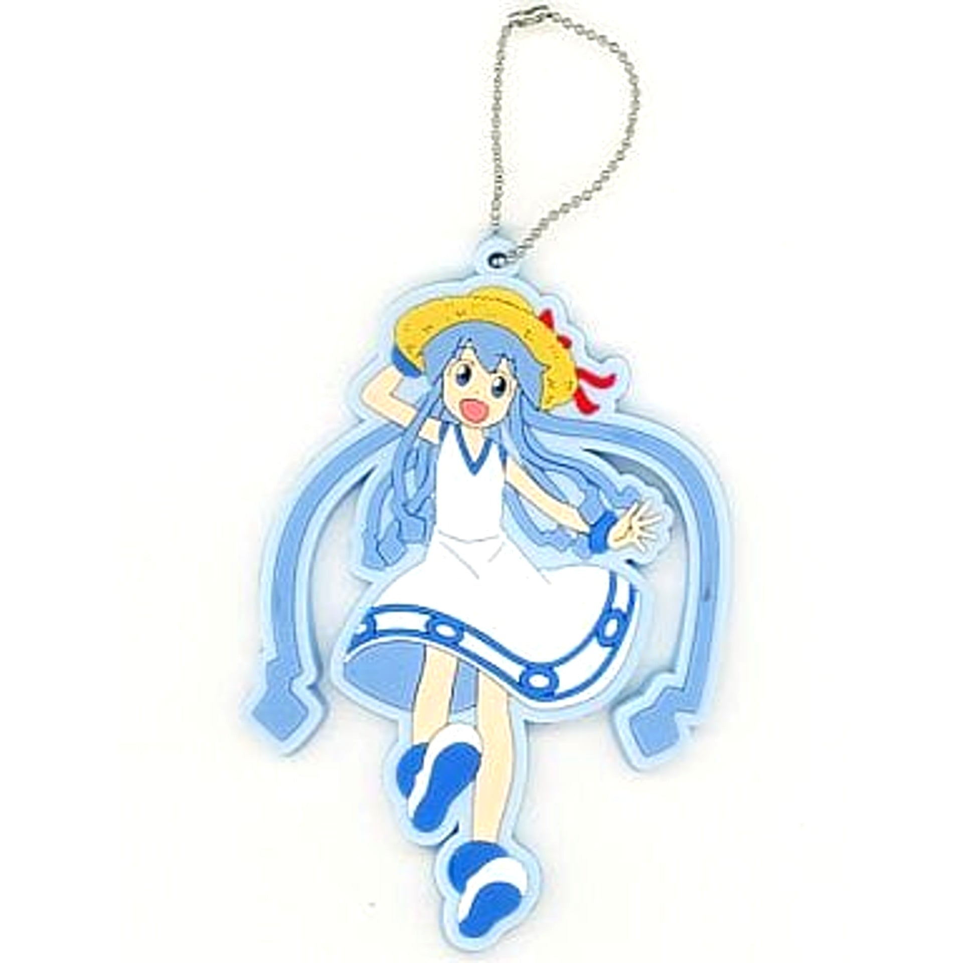 Ika Musume Straw Hat Luminous Ver. Kunekune Mascot Keychains [USED]