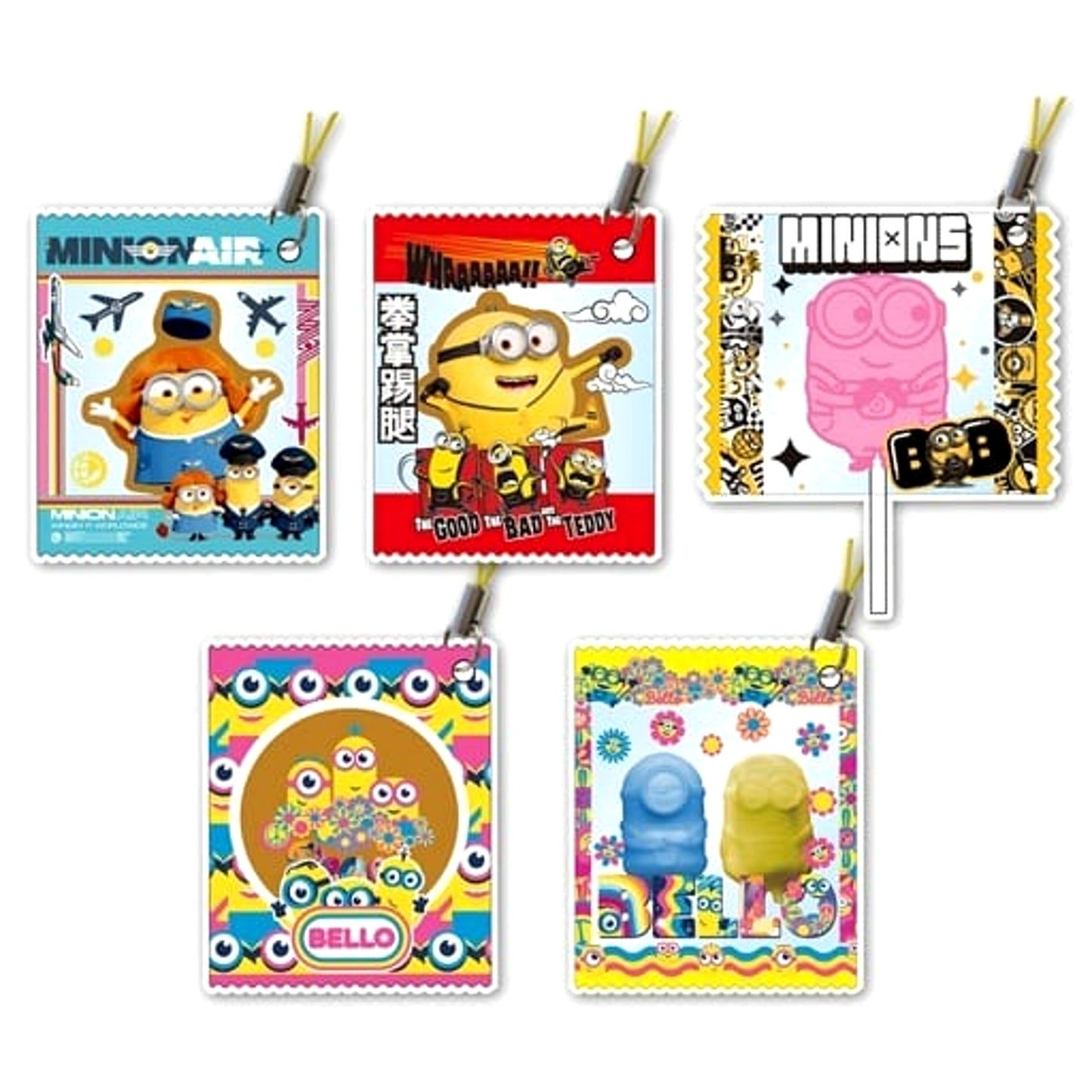 Minions Minions & Others Cookie & Candy Mascot II All 5 Types Set Keychains [USED]